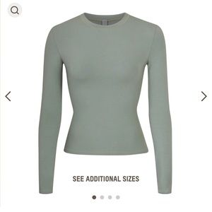 Skims cotton jersey long sleeve